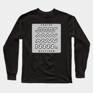 Synthesizer Waveform for Synth lover Long Sleeve T-Shirt